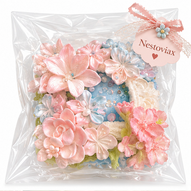 Nestoviax® Floral Garden Squishy – Soft Pastel Stress Relief Squeeze Toy
