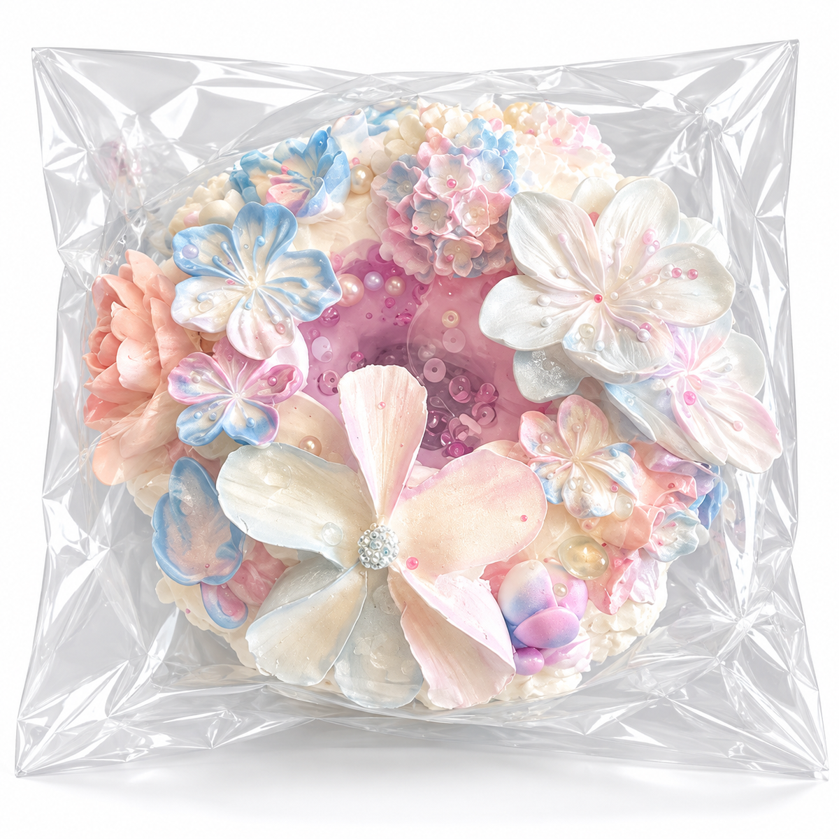 Nestoviax® Floral Wreath Squishy – Soft Pastel Stress Relief Squeeze Toy