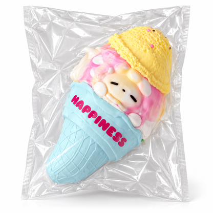 Nestoviax® Ice Cream Character Squishy – Cute Soft Stress Relief Squeeze Toy