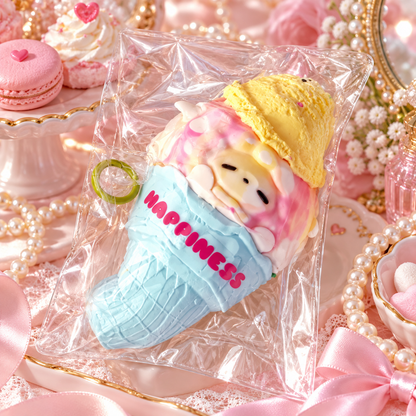 Nestoviax® Ice Cream Character Squishy – Cute Soft Stress Relief Squeeze Toy